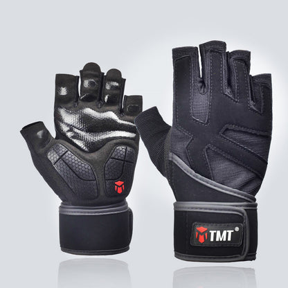 Gloves With Wrist Wrap Fitness TMT